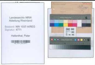 Entnazifizierung Peter Hellenthal , geb. 00.00.0000 ()
