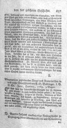 D. M. Luthers merkwürdige Reisegeschichte.