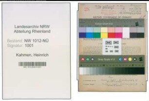 Entnazifizierung Heinrich Kahmen , geb. 23.09.1894 (Vorarbeiter)