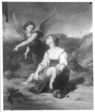 Hagar und Ismael in der Wüste