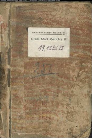 Belege zum Hypothekenbuch des Hochgerichts Schwelm Bd. 22