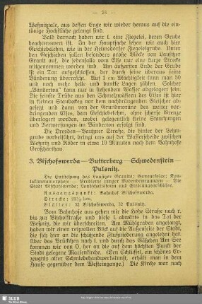 3. Bischofswerda - Butterberg - Schwedenstein - Pulsnitz