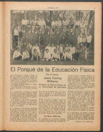 El porqué de la educación física