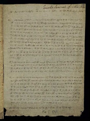 16r - 17v, Enoch's Journal of Nov. 1845