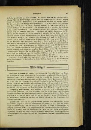 Literarische Erziehung der Jugend