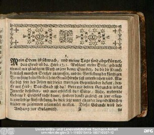 [Die Seufzende Sulamith Dritter Theil.]