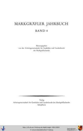 4: Markgräfler Jahrbuch