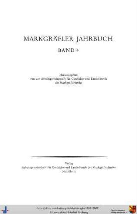 4: Markgräfler Jahrbuch