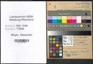 Entnazifizierung Alexander Meyer , geb. 14.09.1891 (Foerster)