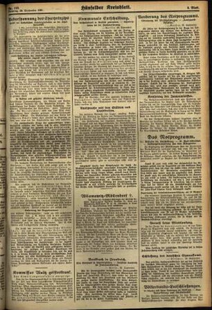 Zweite Ausgabe vom Dienstag, den 29. September 1931.