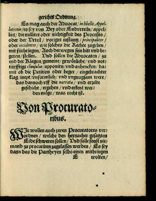 Von Procuratoribus.