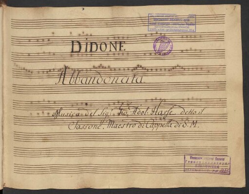 Didone abbandonata; V (6), orch