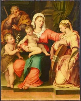 Die Heilige Familie mit der heiligen Katharina und dem Johannesknaben
