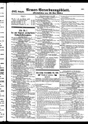 482.Ausgabe. Montag, 10. Mai 1915