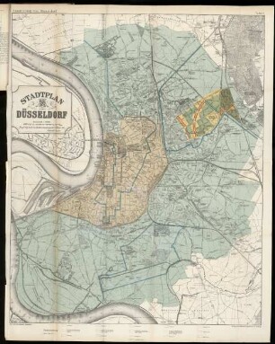 Tafel I Stadtplan Von Düsseldorf