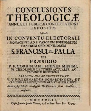Conclusiones theologicae