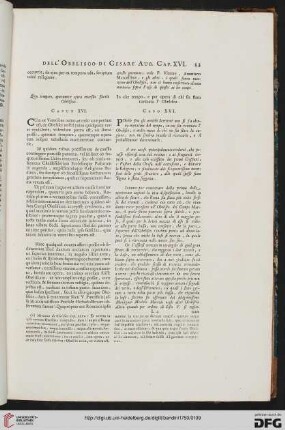 Caput XVI / Capo XVI
