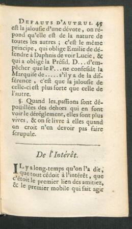 De l'Interet.
