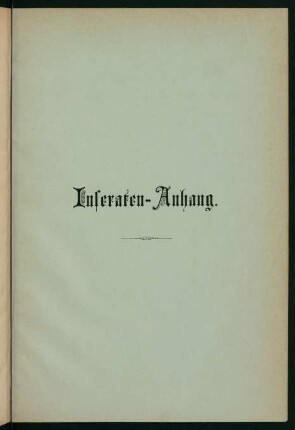 Inseraten-Anhang