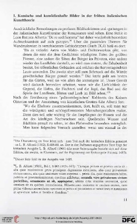 I. Komische und komödienhafte Bilder in der frühen italienischen Kunsttheorie