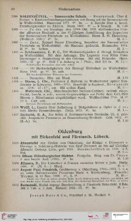 Oldenburg mit Birkenfeld und Fürstenth. Lübeck (Nr. 1408 - 1493)