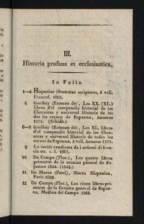 91-151, III. Historia profana et ecclesiastica