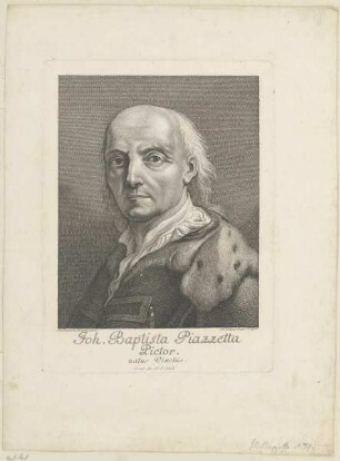Bildnis des Joh. Baptista Piazzetta