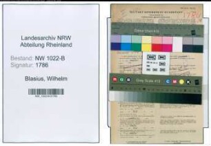 Entnazifizierung Wilhelm Blasius , geb. 25.06.1888 (Justizoberinspektor)
