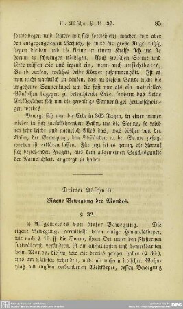 Dritter Abschnitt. Eigene Bewegung des Mondes