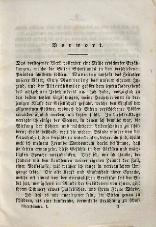 Walter Scott's sämmtliche Werke, 9. Der Alterthümler
