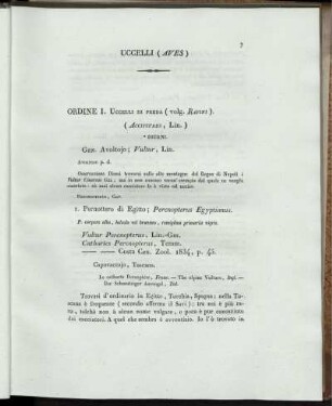 Catalogo sistematico delle specie