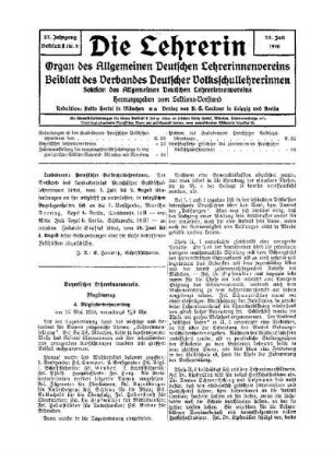 Bayerischer Lehrerinnenverein : Pfingsttagung