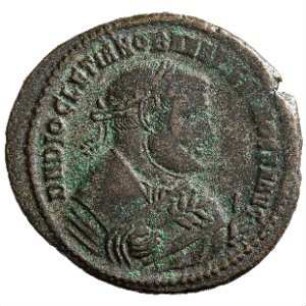 Münze, Follis, 305 n. Chr.