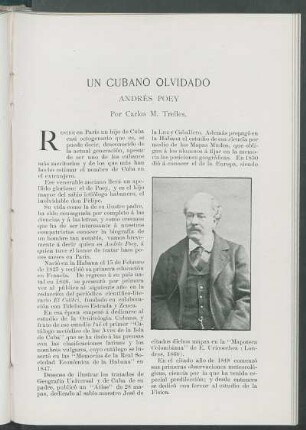 Un cubano olvidado : Andrés Poey