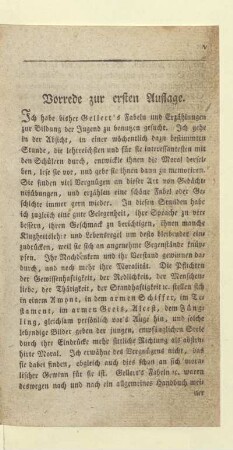 Vorrede zur ersten Auflage