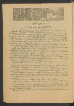 Capítulo V - ¡Libertad o muerte!