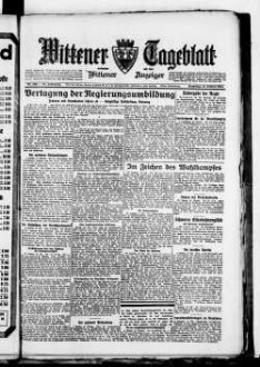 Wittener Tageblatt : verbunden mit der Annener Zeitung