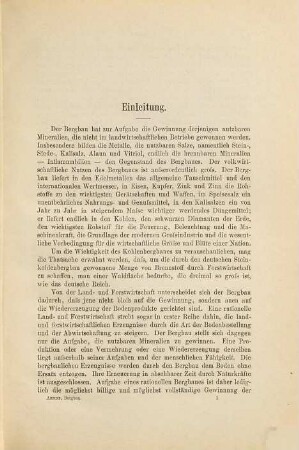 Bergbau und Bergbaupolitik