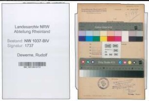 Entnazifizierung Rudolf Dewerne , geb. 23.09.1898 (Beamter)