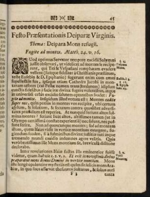 45-60, In Festo Praesentationis Deiparae Virginis. - In Festo S. Andreae Apostoli.