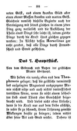 Das 7. Hauptstück. Von dem Gebrauch und Nutzen der geistlichen Mumie überhaupt