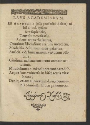 Laus Academiarum.