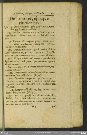 De Lumine, ejusque adfectionibus