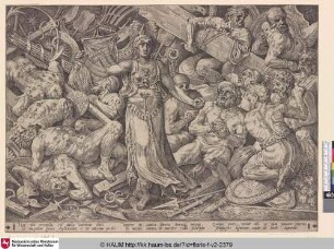 [Victoria umgeben von Gefangenen und Trophäen; Victoria surrounded by Prisoners and Trophies]