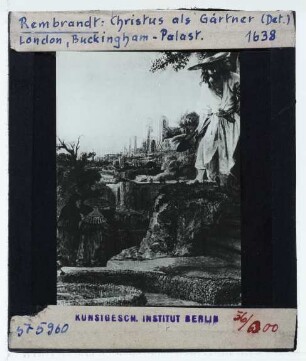 Rembrandt, Noli me tangere (London RCIN 404816) : Ausschnitt