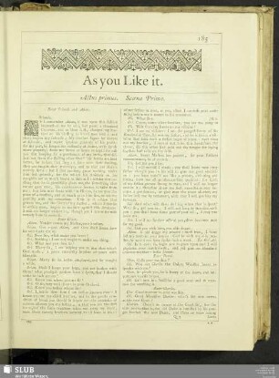As you Like it