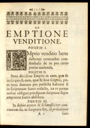 De Emptione Venditione