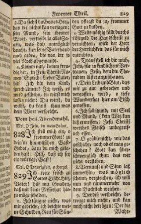 829-831, Vom heil. Abendmahl; ... (828 - 830)