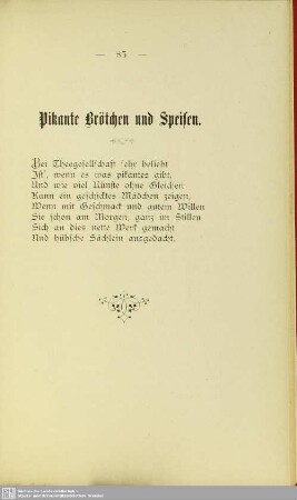 Pikante Brötchen und Speisen