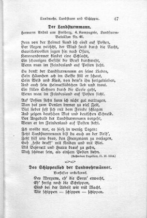 Der Landsturmmann.